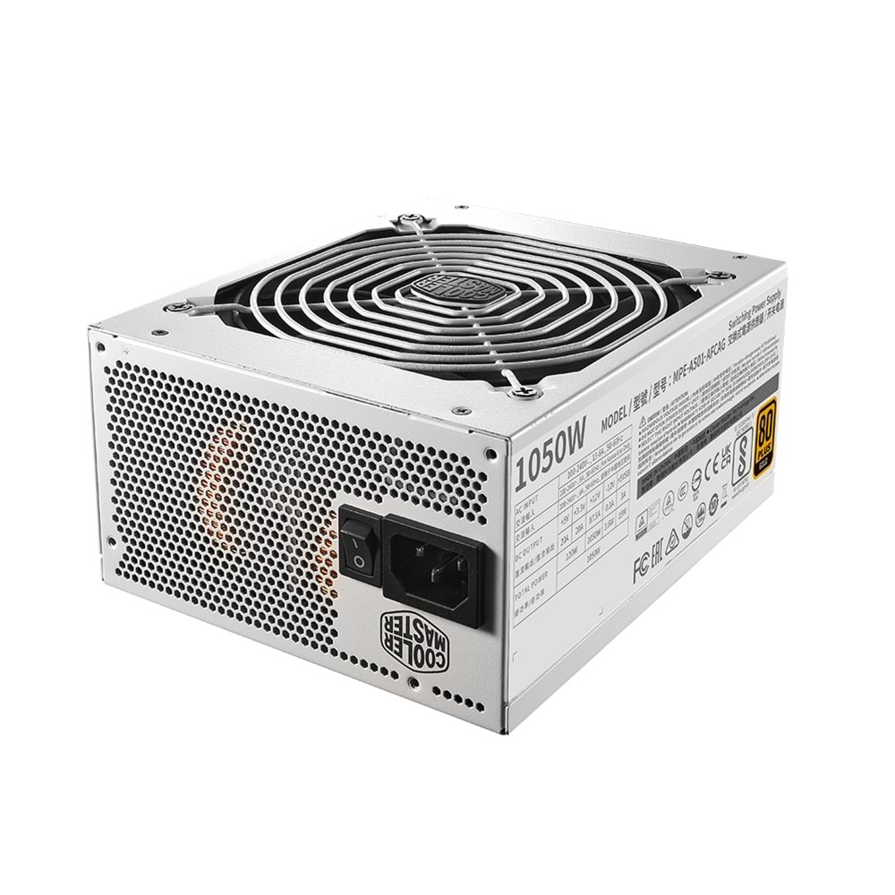 COLERMASTER 1050W 80+ GOLD MWE V2 MPE-A501-AFCAG-3EGEU Tam Modüler Power Supply Beyaz