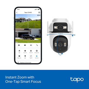 TP-LINK 3MP Dual Lens PT Speed Dome Wıfı Kablosuz Pan-Tilt IP Kamera Tapo C545D