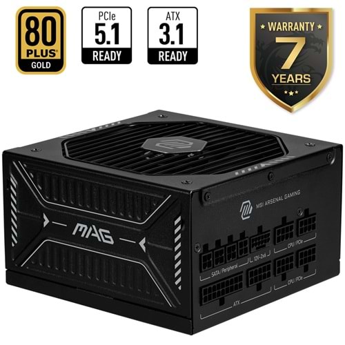 MSI 1000w 80+ Platinum MAG A1000GLS PCIE5 Tam Modüler Power Supply