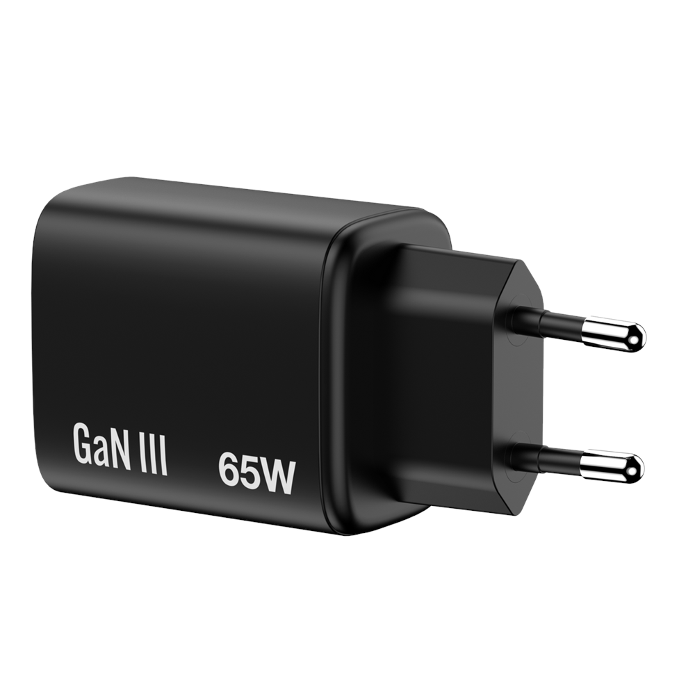VERBATIM Essentials 32352 GaN Şarj Cihazı 65W - 3 Port - 2x USB-C PD 3.0 65W + USB-A QC 3.0 18W